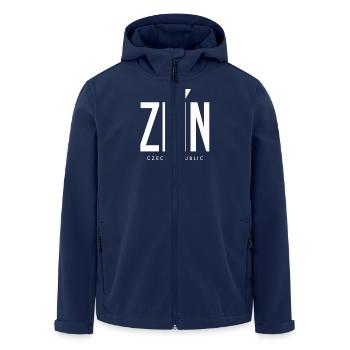 Zlin Tschechien - Recycelte Männer Softshell-Jacke von Stanley/Stella - Navy - Vorne - AI Model Male 185 light (185cm)