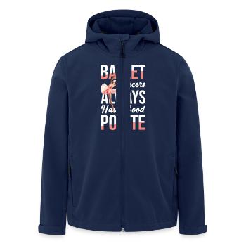 Ballett-Tänzer Haben Immer Einen Guten Punkt - Recycelte Männer Softshell-Jacke von Stanley/Stella - Navy - Vorne - AI Model Male 185 light (185cm)