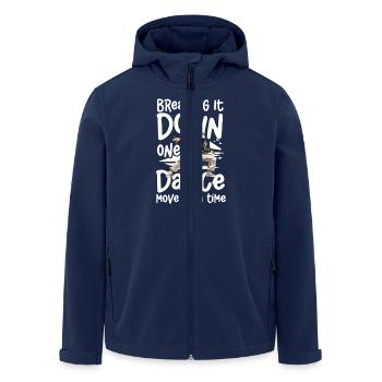 Breaking It Down One Dance Move at a Time - - Recycelte Männer Softshell-Jacke von Stanley/Stella - Navy - Vorne - AI Model Male 185 light (185cm)