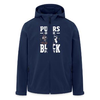 Support local street cats - Men’s Recycled Softshell Jacket by Stanley/Stella - navy - Front - AI Model Male 185 light (185cm)