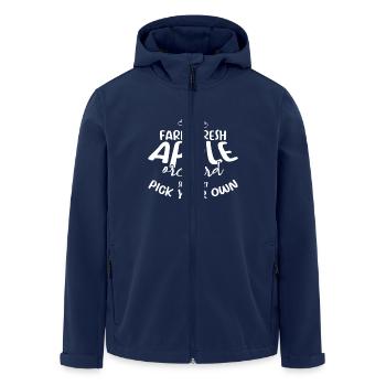 Farm Fresh Apple Orchard Since 1927 Apple Picking - Men’s Recycled Softshell Jacket by Stanley/Stella - navy - Front - AI Model Male 185 light (185cm)