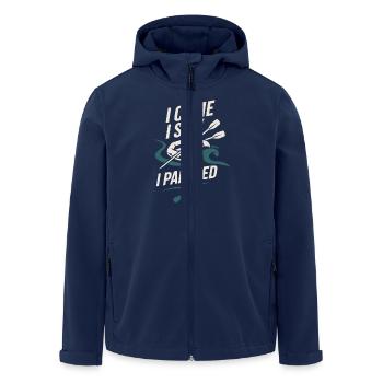 Whitewater Adventure River Rafting Crew Outdoor - Recycelte Männer Softshell-Jacke von Stanley/Stella - Navy - Vorne - AI Model Male 185 light (185cm)