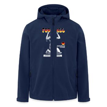 Deutscher Frauenfußball Shirt: Torjubel mit Power - Recycelte Männer Softshell-Jacke von Stanley/Stella - Navy - Vorne - AI Model Male 185 light (185cm)
