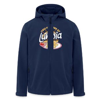 Drôles de rouleaux de printemps que tu m’as eu chez Lumpia - Veste softshell homme en polyester recyclé Stanley/Stella - marine - Devant - AI Model Male 185 light (185cm)