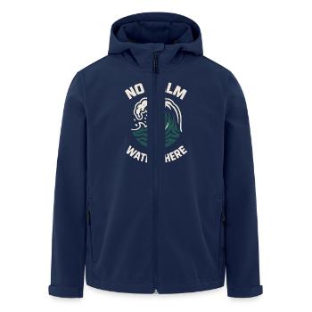 Whitewater Adventure River Rafting Crew Outdoor - Recycelte Männer Softshell-Jacke von Stanley/Stella - Navy - Vorne - AI Model Male 185 light (185cm)