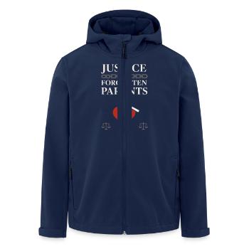 Awareness for parents of the decision - Men’s Recycled Softshell Jacket by Stanley/Stella - navy - Front - AI Model Male 185 light (185cm)