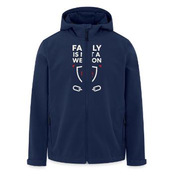 Awareness for parents of the decision - Men’s Recycled Softshell Jacket by Stanley/Stella - navy - Front - AI Model Male 185 light (185cm)