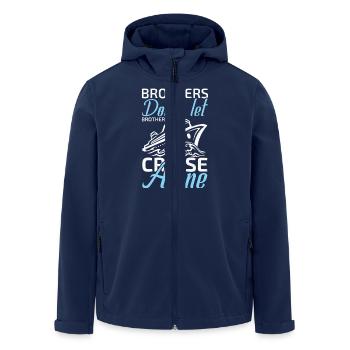 brothers don't let brothers cruise alone - Recycelte Männer Softshell-Jacke von Stanley/Stella - Navy - Vorne - AI Model Male 185 light (185cm)