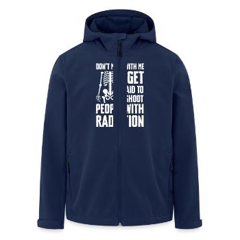 Radiation expert skeleton humor X-ray - Men’s Recycled Softshell Jacket by Stanley/Stella - navy - Front - AI Model Male 185 light (185cm)