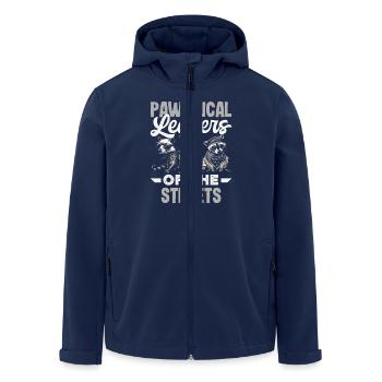 Support local street cats - Men’s Recycled Softshell Jacket by Stanley/Stella - navy - Front - AI Model Male 185 light (185cm)