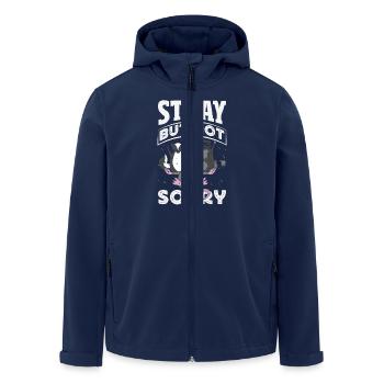 Support local street cats - Men’s Recycled Softshell Jacket by Stanley/Stella - navy - Front - AI Model Male 185 light (185cm)