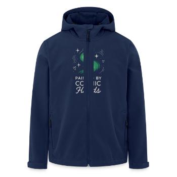 Aurora Borealis Northern Lights Arctic Nightscape - Recycelte Männer Softshell-Jacke von Stanley/Stella - Navy - Vorne - AI Model Male 185 light (185cm)