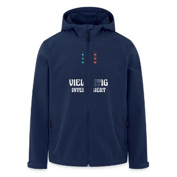 Guitar multi-stringed interested - Men’s Recycled Softshell Jacket by Stanley/Stella - navy - Front - AI Model Male 185 light (185cm)