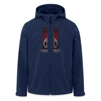 Ich spreche HTML Python und Sarkasmus - Recycelte Männer Softshell-Jacke von Stanley/Stella - Navy - Vorne - AI Model Male 185 light (185cm)