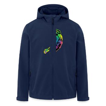 Basketball-dunk - Recycelte Männer Softshell-Jacke von Stanley/Stella - Navy - Vorne - AI Model Male 185 light (185cm)