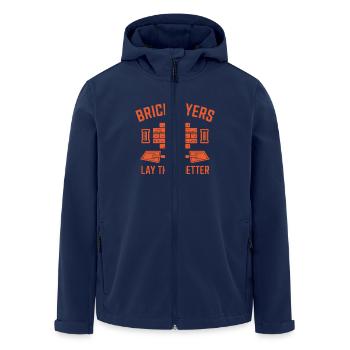 Funny Mason Saying Construction Worker Humor - Men’s Recycled Softshell Jacket by Stanley/Stella - navy - Front - AI Model Male 185 light (185cm)