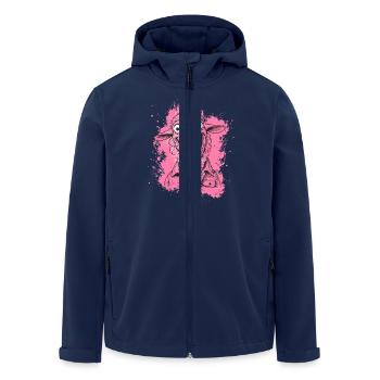 Woolly Unhinged - Veste softshell homme en polyester recyclé Stanley/Stella - marine - Devant - AI Model Male 185 light (185cm)