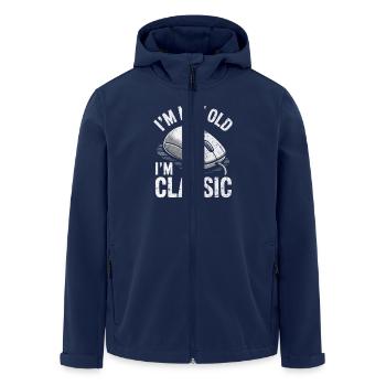 Lustiges Im classic Computer Maus - Recycelte Männer Softshell-Jacke von Stanley/Stella - Navy - Vorne - AI Model Male 185 light (185cm)