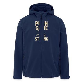 Nursery Dad Fatherhood Pride - Men’s Recycled Softshell Jacket by Stanley/Stella - navy - Front - AI Model Male 185 light (185cm)