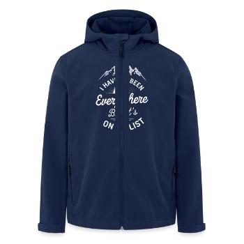 I haven't been anywhere but its on my list - Men’s Recycled Softshell Jacket by Stanley/Stella - navy - Front - AI Model Male 185 light (185cm)
