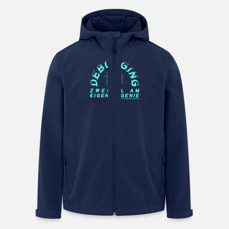 Debugging; Zweifel am eigenen Genie - Recycelte Männer Softshell-Jacke von Stanley/Stella - Navy