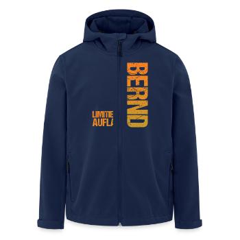 Bernd - Veste softshell homme en polyester recyclé Stanley/Stella - marine - Devant - AI Model Male 185 light (185cm)
