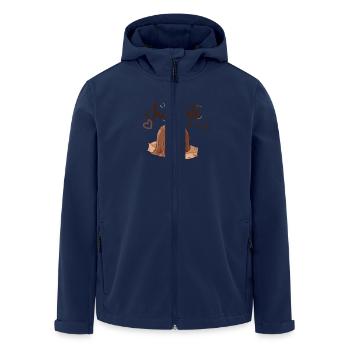 Sweet Celebration: World Chocolate Day Tee - Men’s Recycled Softshell Jacket by Stanley/Stella - navy - Front - AI Model Male 185 light (185cm)