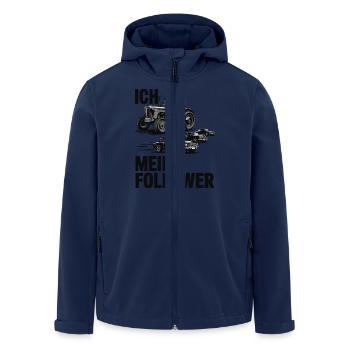 Ich & meine Follower – Traktor Edition - Recycelte Männer Softshell-Jacke von Stanley/Stella - Navy - Vorne - AI Model Male 185 light (185cm)
