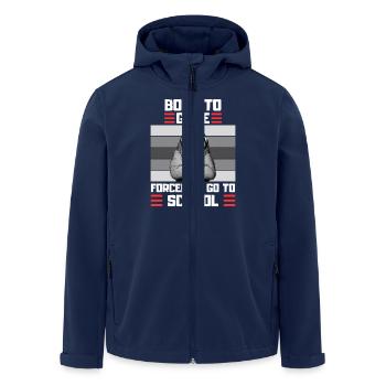 Gaming Sloth School Dire Joueur - Veste softshell homme en polyester recyclé Stanley/Stella - marine - Devant - AI Model Male 185 light (185cm)