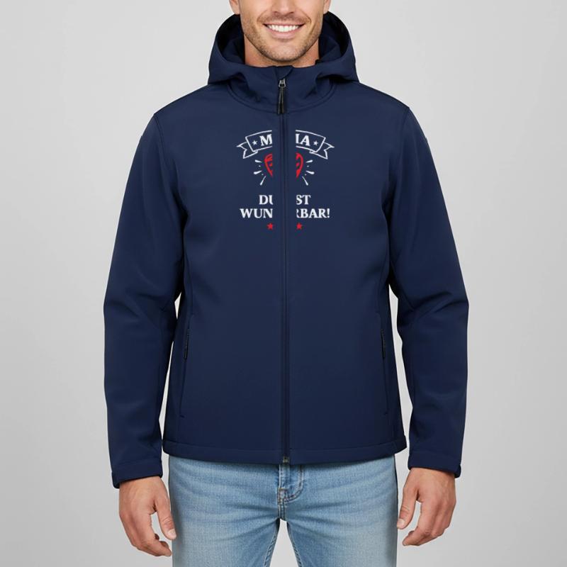 Mama Du Bist Wunderbar Muttertag Geburtstag Mutter Recycelte Männer Softshell-Jacke von Stanley/Stella
