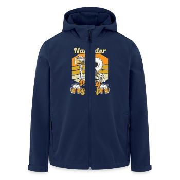 Malle NACH DER PARTY SHIRT Lustiges - Recycelte Männer Softshell-Jacke von Stanley/Stella - Navy - Vorne - AI Model Male 185 light (185cm)