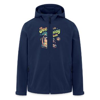 Jeez Vacay Fashion Capybara - Men’s Recycled Softshell Jacket by Stanley/Stella - navy - Front - AI Model Male 185 light (185cm)