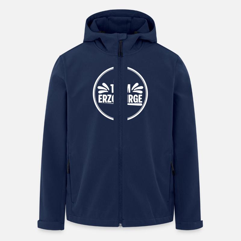 Team Erzgebirge Kreis - Recycelte Männer Softshell-Jacke von Stanley/Stella - Navy