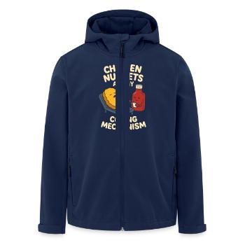 Crispy Nugget Queen Fast Food Obsession Vibes - Recycelte Männer Softshell-Jacke von Stanley/Stella - Navy - Vorne - AI Model Male 185 light (185cm)