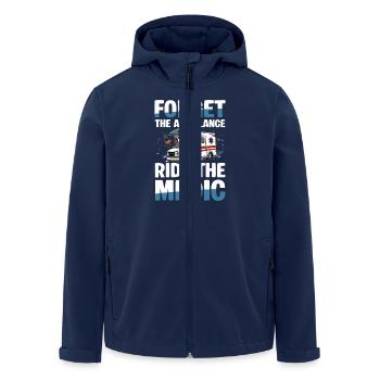 Oubliez l’ambulance, conduisez l’ambulancier - Veste softshell homme en polyester recyclé Stanley/Stella - marine - Devant - AI Model Male 185 light (185cm)