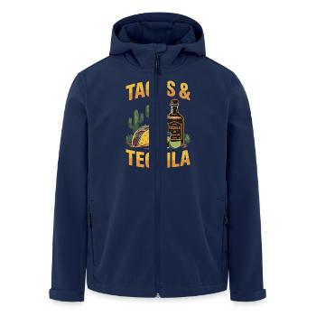 Tacos & Tequila – Fiesta Design for Mexico Fans - Men’s Recycled Softshell Jacket by Stanley/Stella - navy - Front - AI Model Male 185 light (185cm)