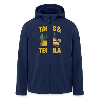 Tacos & Tequila – Fiesta Design for Mexico Fans - Men’s Recycled Softshell Jacket by Stanley/Stella - navy - Front - AI Model Male 185 light (185cm)