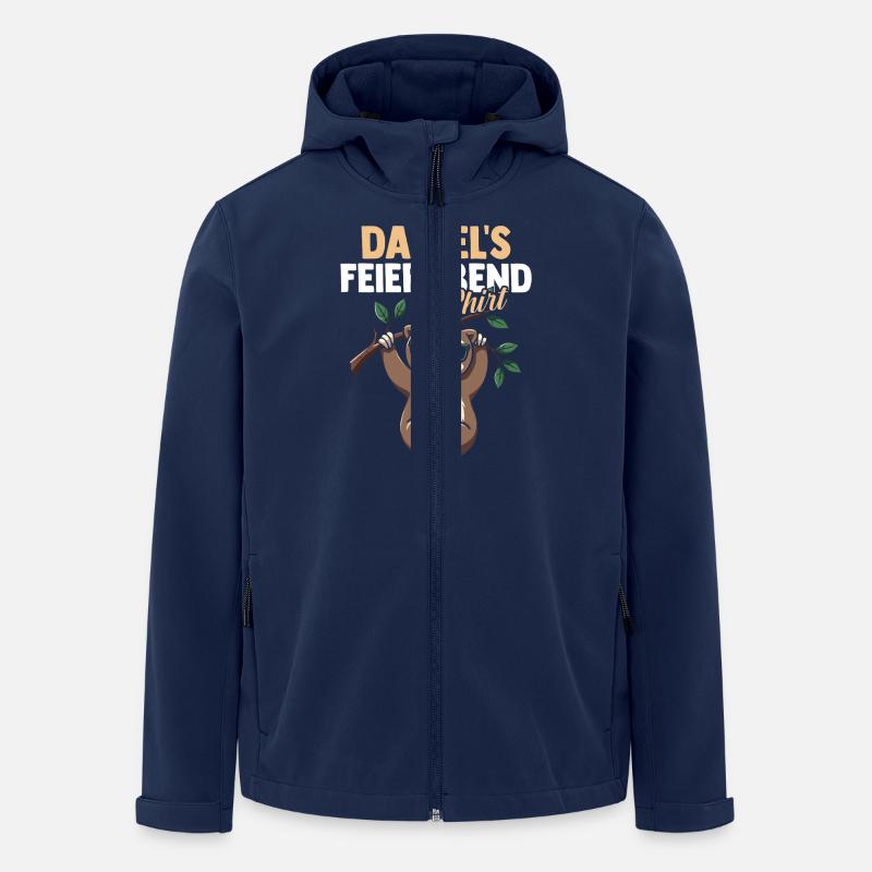 Sloth Daniel - Men’s Recycled Softshell Jacket by Stanley/Stella - navy