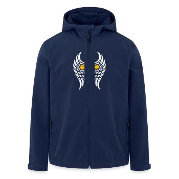 Croix chrétienne Christianisme Jésus Dieu Religion - Veste softshell homme en polyester recyclé Stanley/Stella - marine - Devant - AI Model Male 185 light (185cm)
