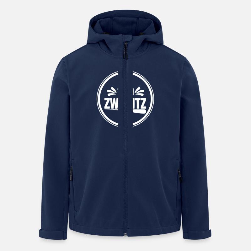Team Zwoenitz - Recycelte Männer Softshell-Jacke von Stanley/Stella - Navy