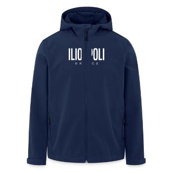 Ilioupoli, Greece - Men’s Recycled Softshell Jacket by Stanley/Stella - navy - Front - AI Model Male 185 light (185cm)