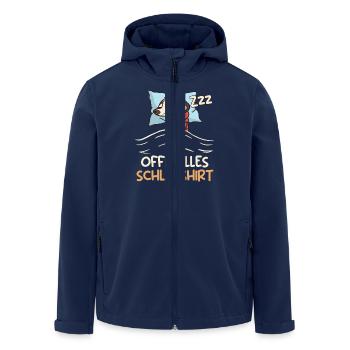 Erdmännchen OFFIZIELLES SCHLAFSHIRT Lustiges - Recycelte Männer Softshell-Jacke von Stanley/Stella - Navy - Vorne - AI Model Male 185 light (185cm)