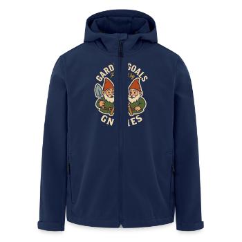Garten Zwerg Oma: Eigenwilliger Gnomecore, - Recycelte Männer Softshell-Jacke von Stanley/Stella - Navy - Vorne - AI Model Male 185 light (185cm)