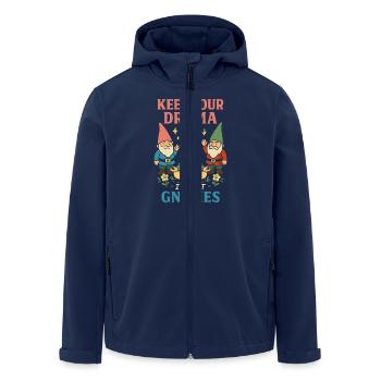 Garten Zwerg Oma: Eigenwilliger Gnomecore, - Recycelte Männer Softshell-Jacke von Stanley/Stella - Navy - Vorne - AI Model Male 185 light (185cm)