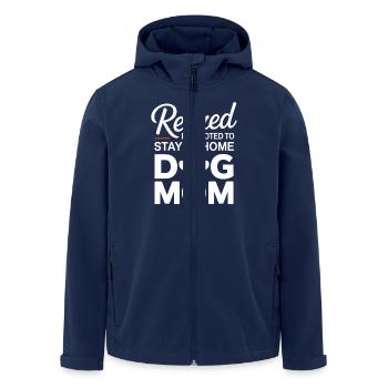 Retirement Dog Mom Saying Dog Owner - Men’s Recycled Softshell Jacket by Stanley/Stella - navy - Front - AI Model Male 185 light (185cm)