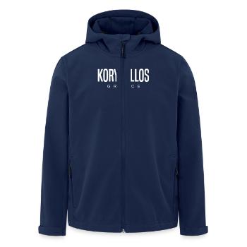 Korydallos Griechenland - Recycelte Männer Softshell-Jacke von Stanley/Stella - Navy - Vorne - AI Model Male 185 light (185cm)