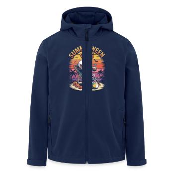 étéween vibes Halloween en été - Veste softshell homme en polyester recyclé Stanley/Stella - marine - Devant - AI Model Male 185 light (185cm)