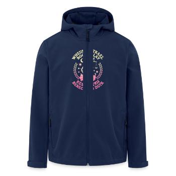 Wheiin Justrael Boonce Lay Resthethea Benecen To - Men’s Recycled Softshell Jacket by Stanley/Stella - navy - Front - AI Model Male 185 light (185cm)