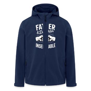 Father Daughter Inseparable Dad Daughter - Men’s Recycled Softshell Jacket by Stanley/Stella - navy - Front - AI Model Male 185 light (185cm)