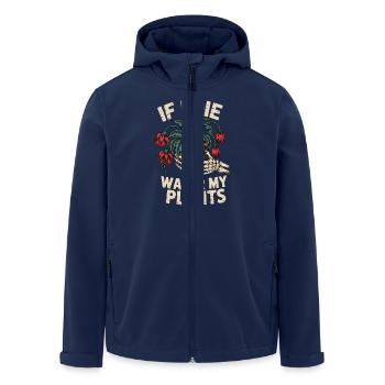 If I Die, Water My Plants - Recycelte Männer Softshell-Jacke von Stanley/Stella - Navy - Vorne - AI Model Male 185 light (185cm)